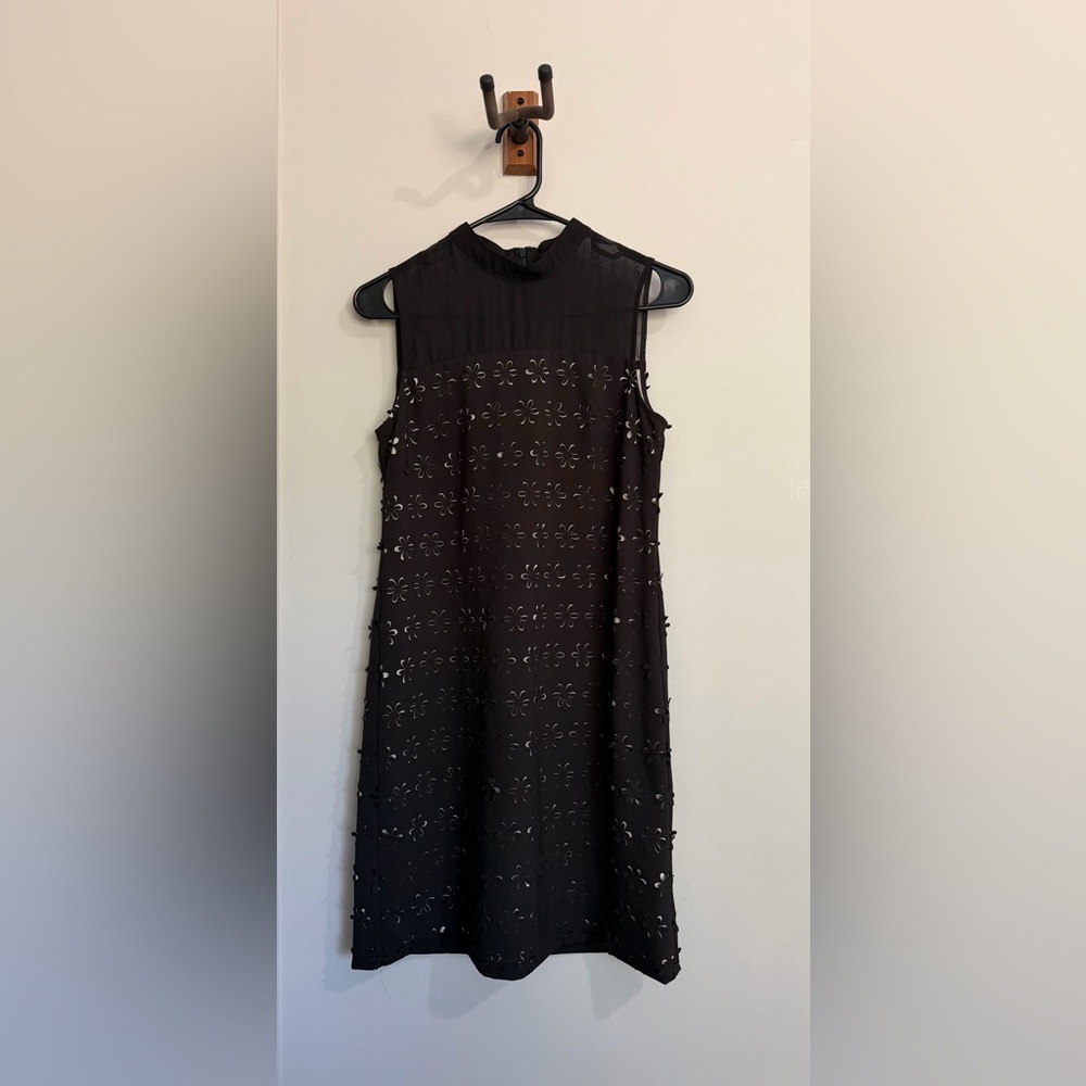 Muse Black Sleeveless Mini Dress